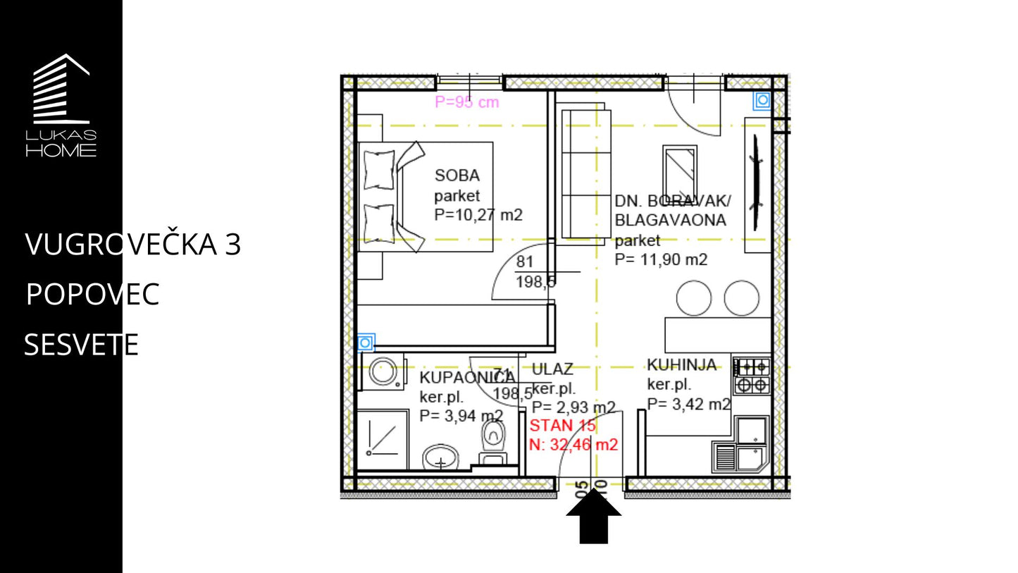 STAN 15 VUGROVEČKA 3 LUKAS HOME
