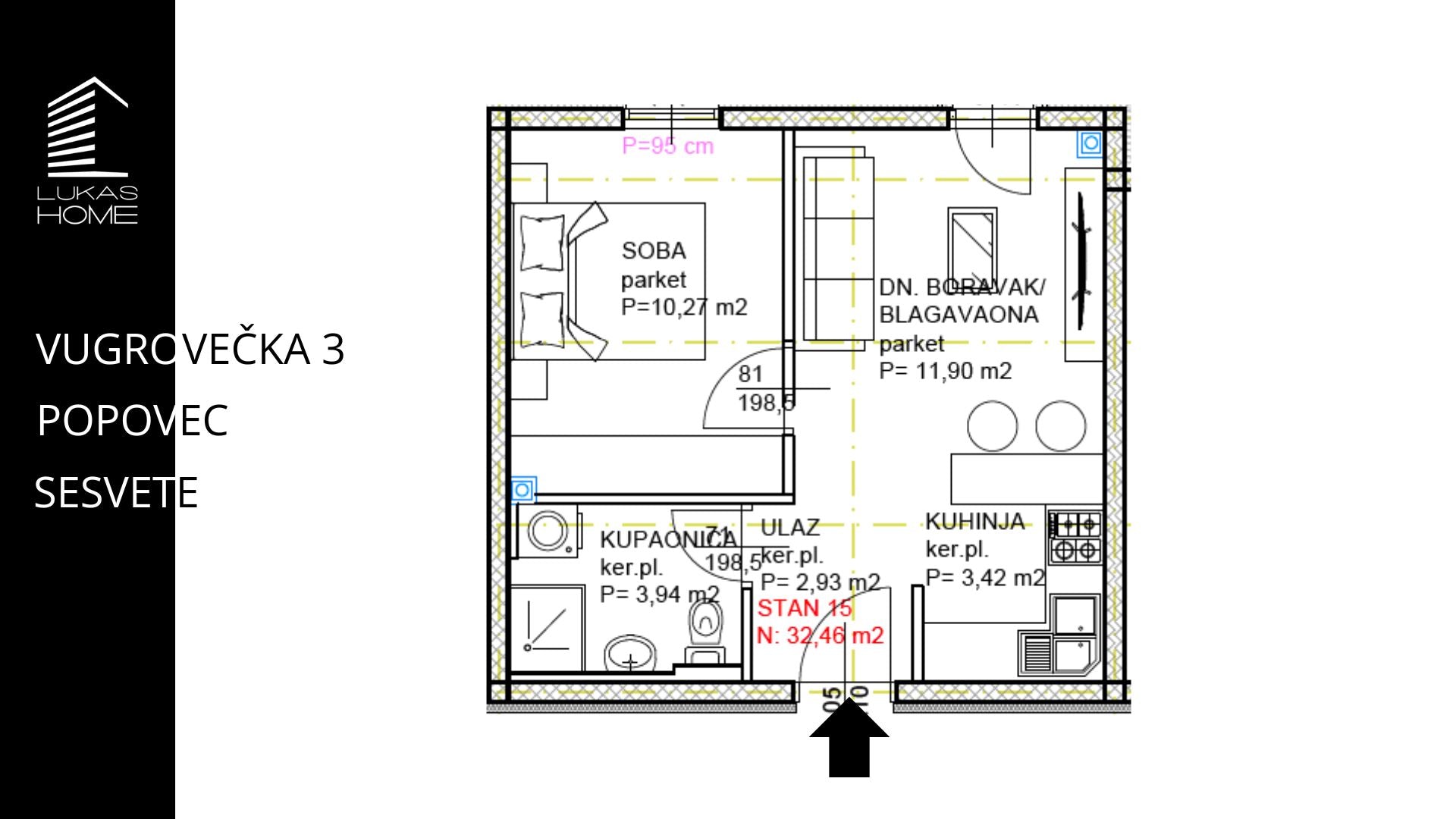 STAN 15 VUGROVEČKA 3 LUKAS HOME