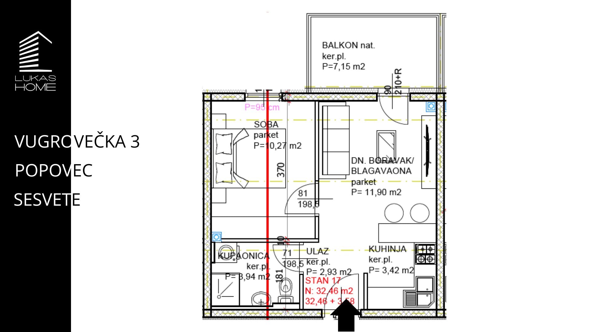 STAN 17 VUGROVEČKA 3 LUKAS HOME