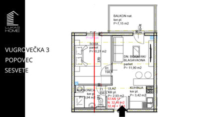 STAN 17 VUGROVEČKA 3 LUKAS HOME