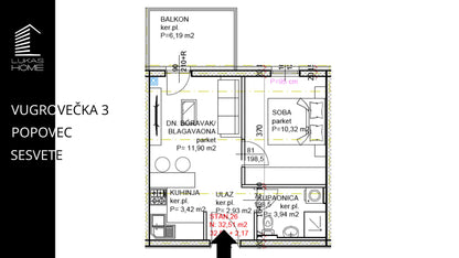 STAN 26 VUGROVEČKA 3 LUKAS HOME