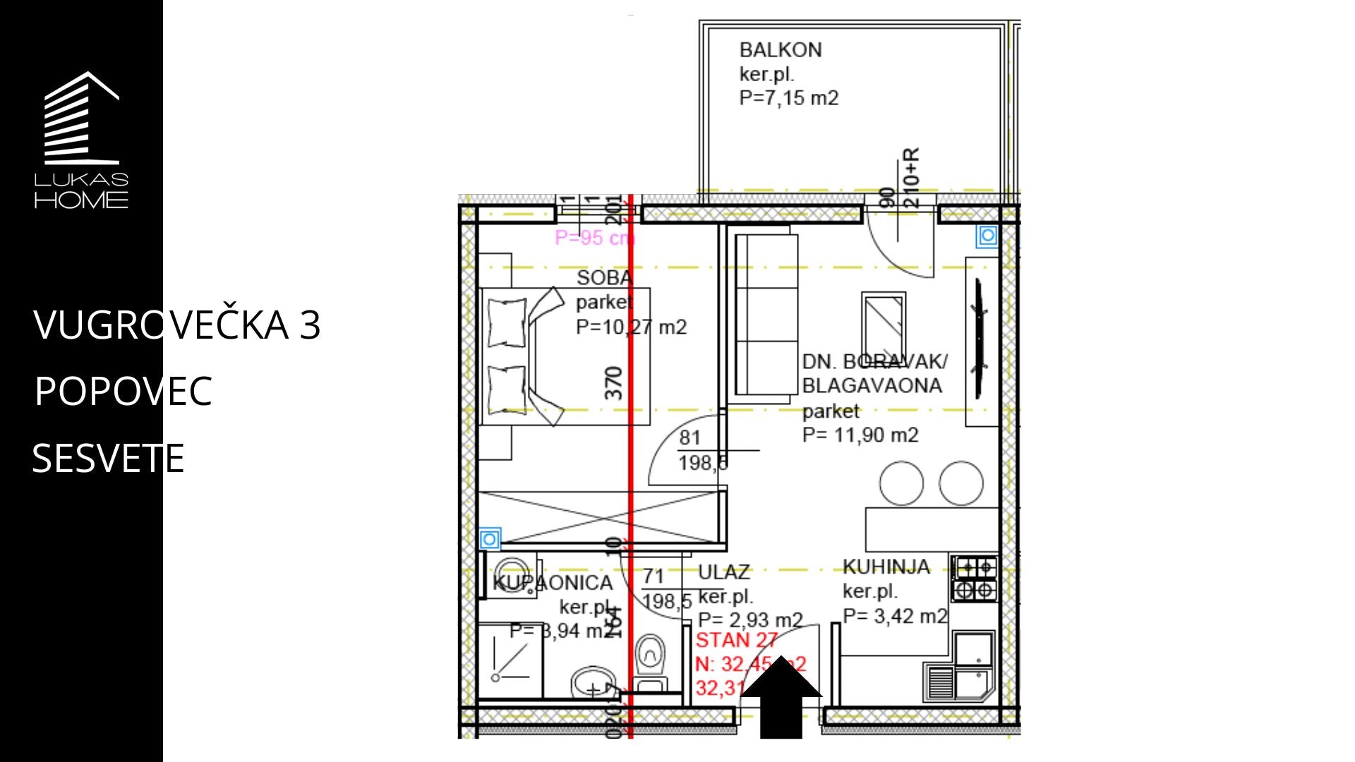 STAN 27 VUGROVEČKA 3 LUKAS HOME