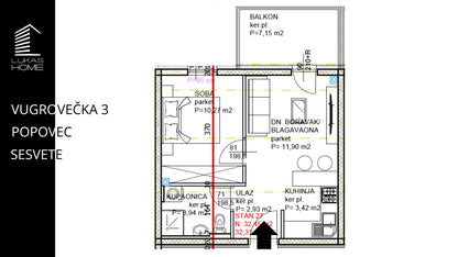 STAN 27 VUGROVEČKA 3 LUKAS HOME