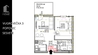STAN 6 VUGROVEČKA 3 LUKAS HOME