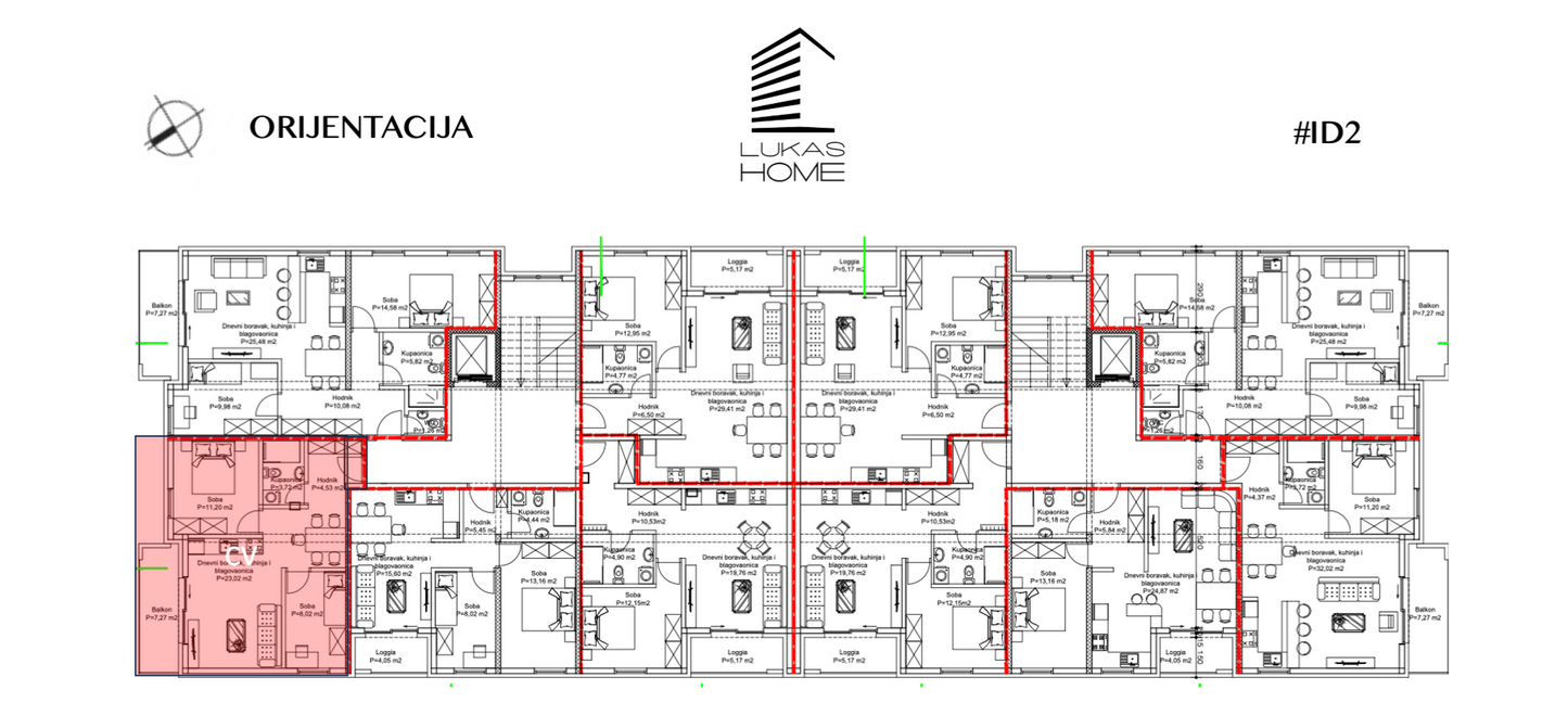 STAN U PRIZEMLJU, 51.90 M2 SESVETE , POPOVEC, NOVOGRADNJA  #ID2