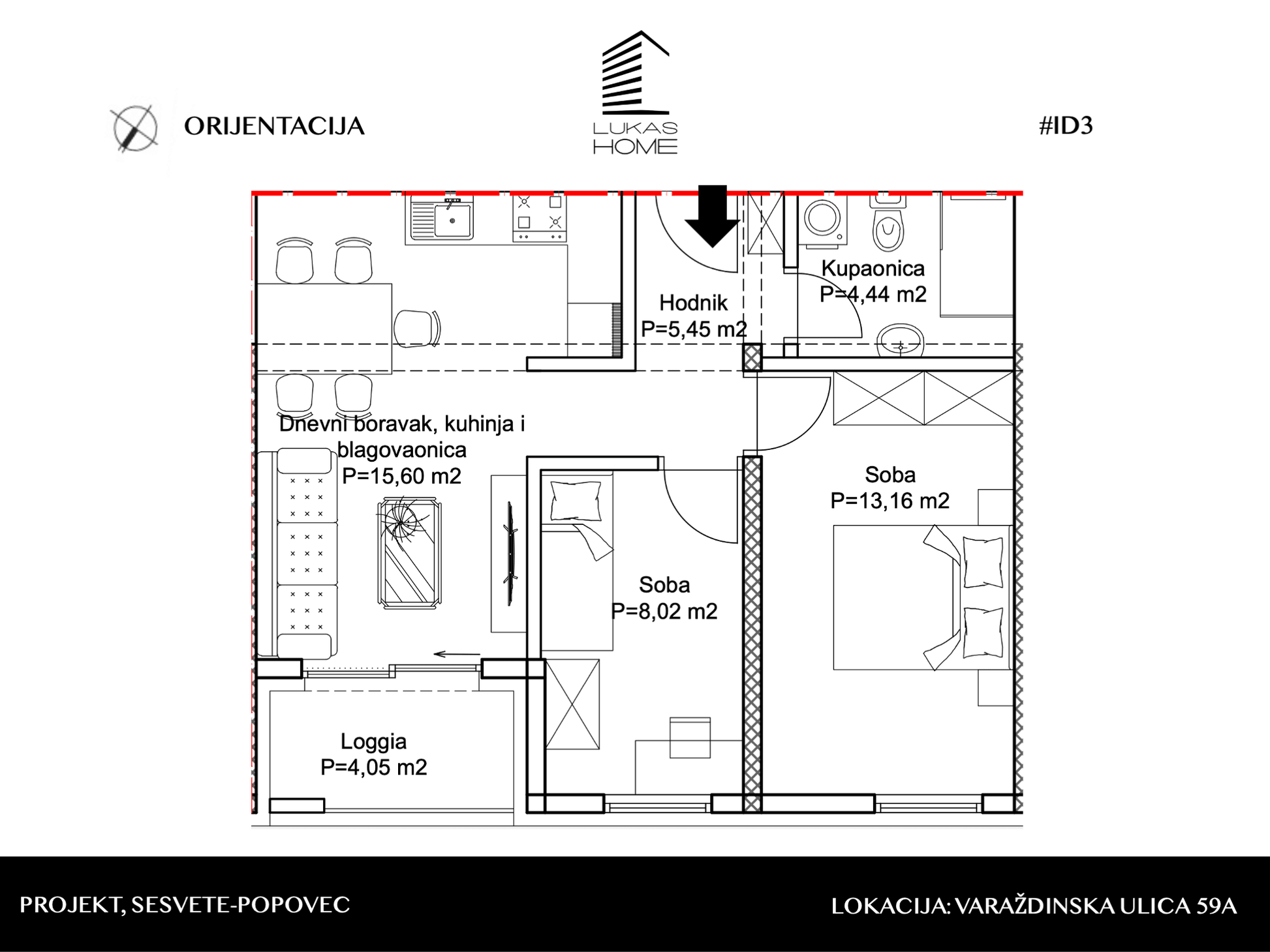 STAN U PRIZEMLJU, 50.37 M2 SESVETE , POPOVEC, NOVOGRADNJA  #ID3